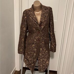 Janeville Brown and Gold Jacket